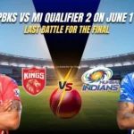 PBKS vs MI Qualifier 2 on June 1